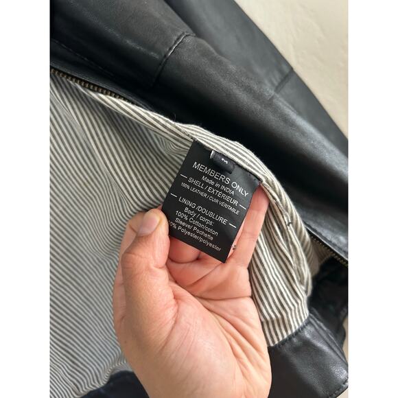 Members Only Leather Jacket - Picture 4 of 7